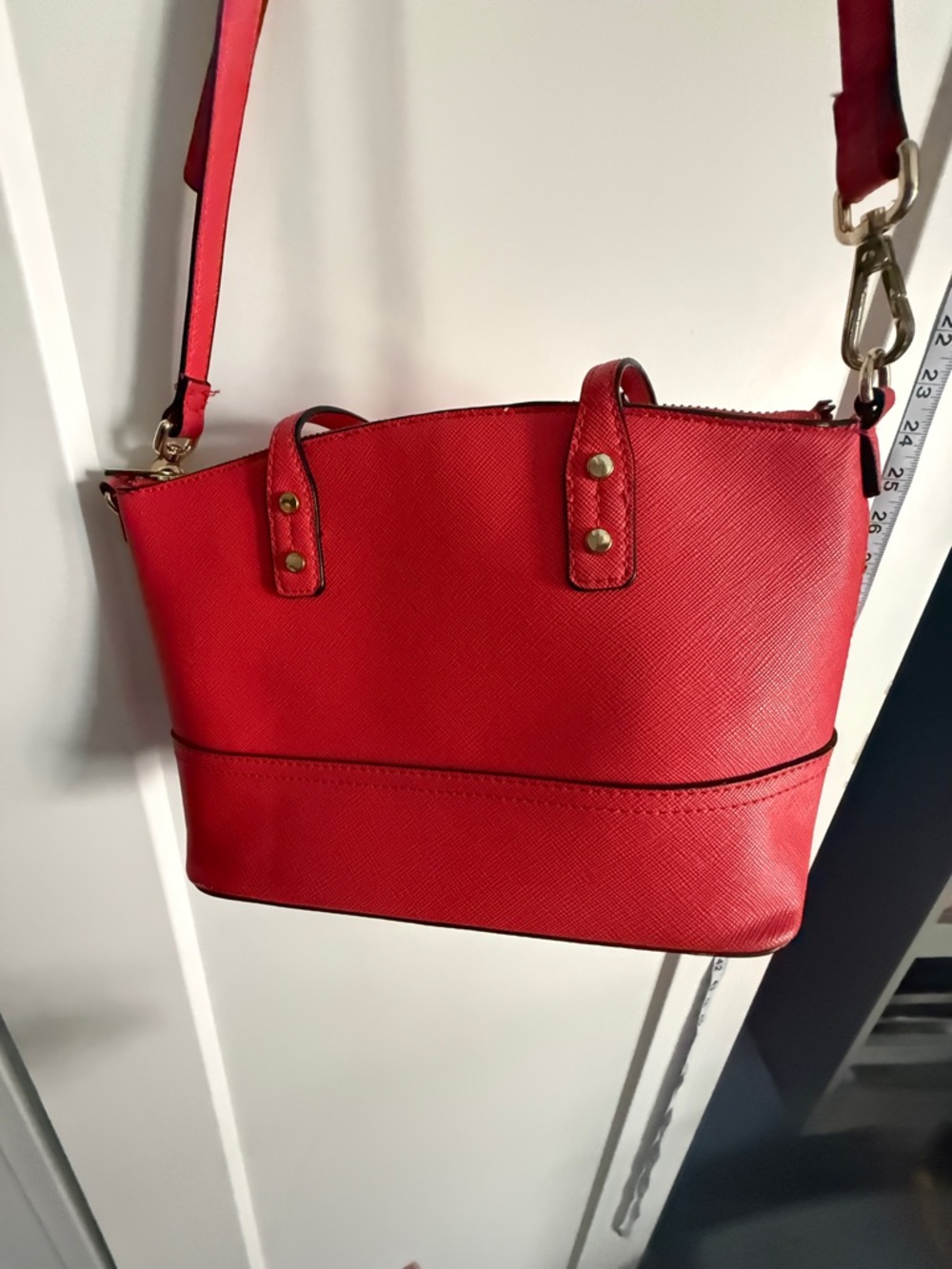 Target Red Structured Crossbody Bag
